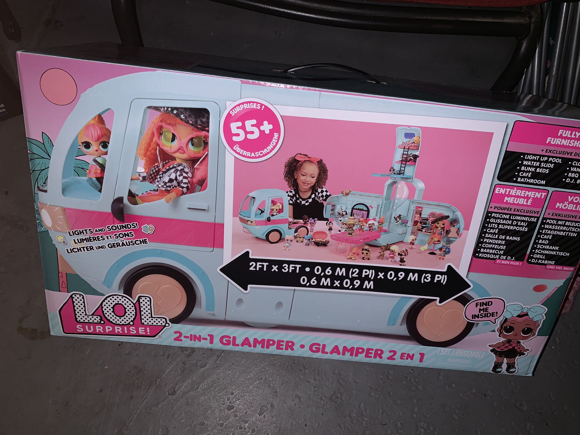 LoL Surprise Bus ! Never opened 2-in-1 Glamper Fashion Camper with 55+