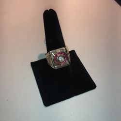 Roulette Gold Ring 14k Size 11
