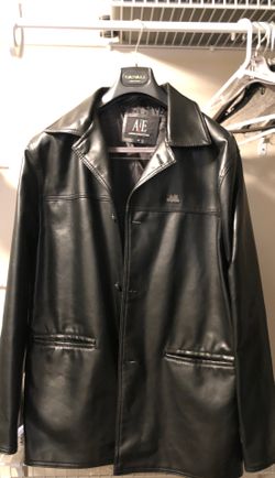 AE luxury collection large leather jacket