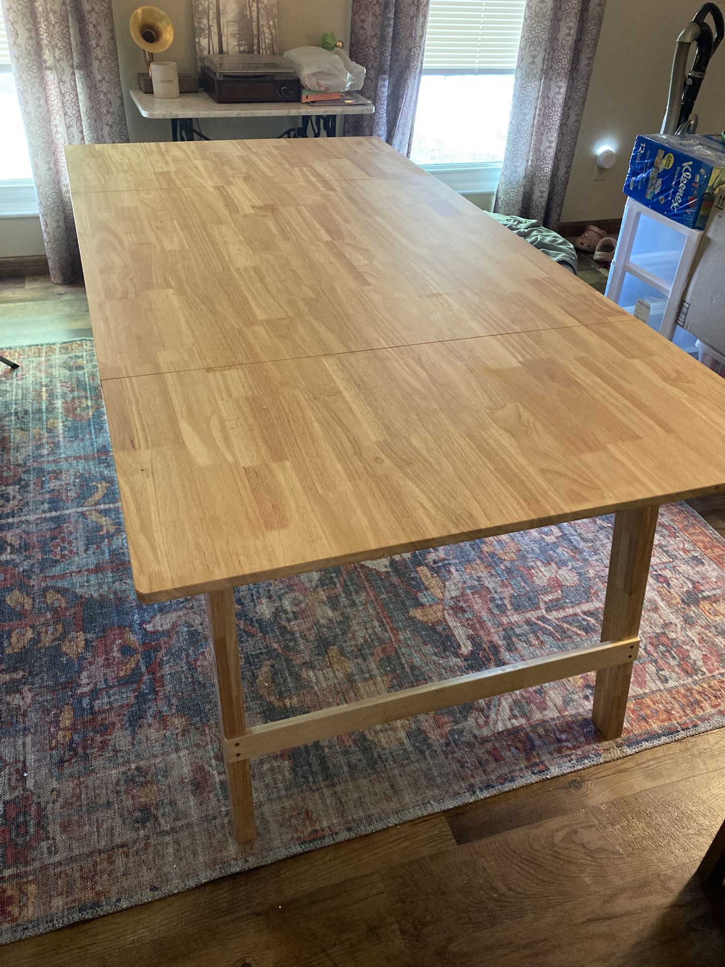 Wood Dining Room/Kitchen Table-NEW