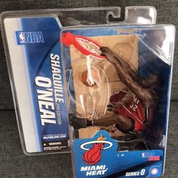 McFarlane Toys NBA Series 8 Figure Shaquille O’ Neil with Red “Heat” Jersey