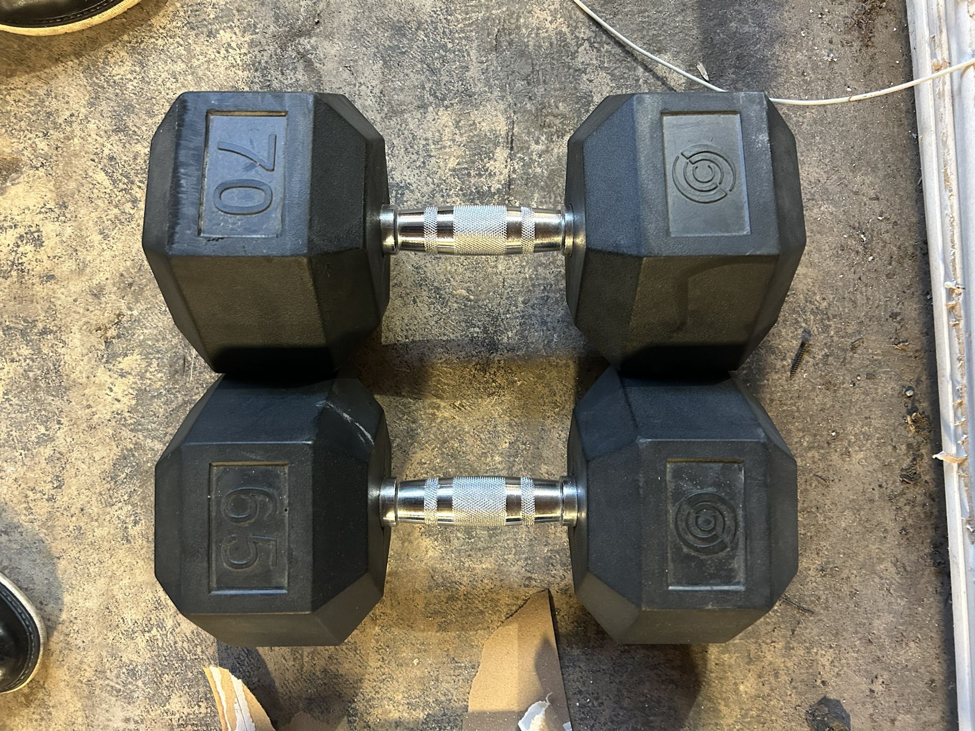 Single Dumbells 70”& 65 “