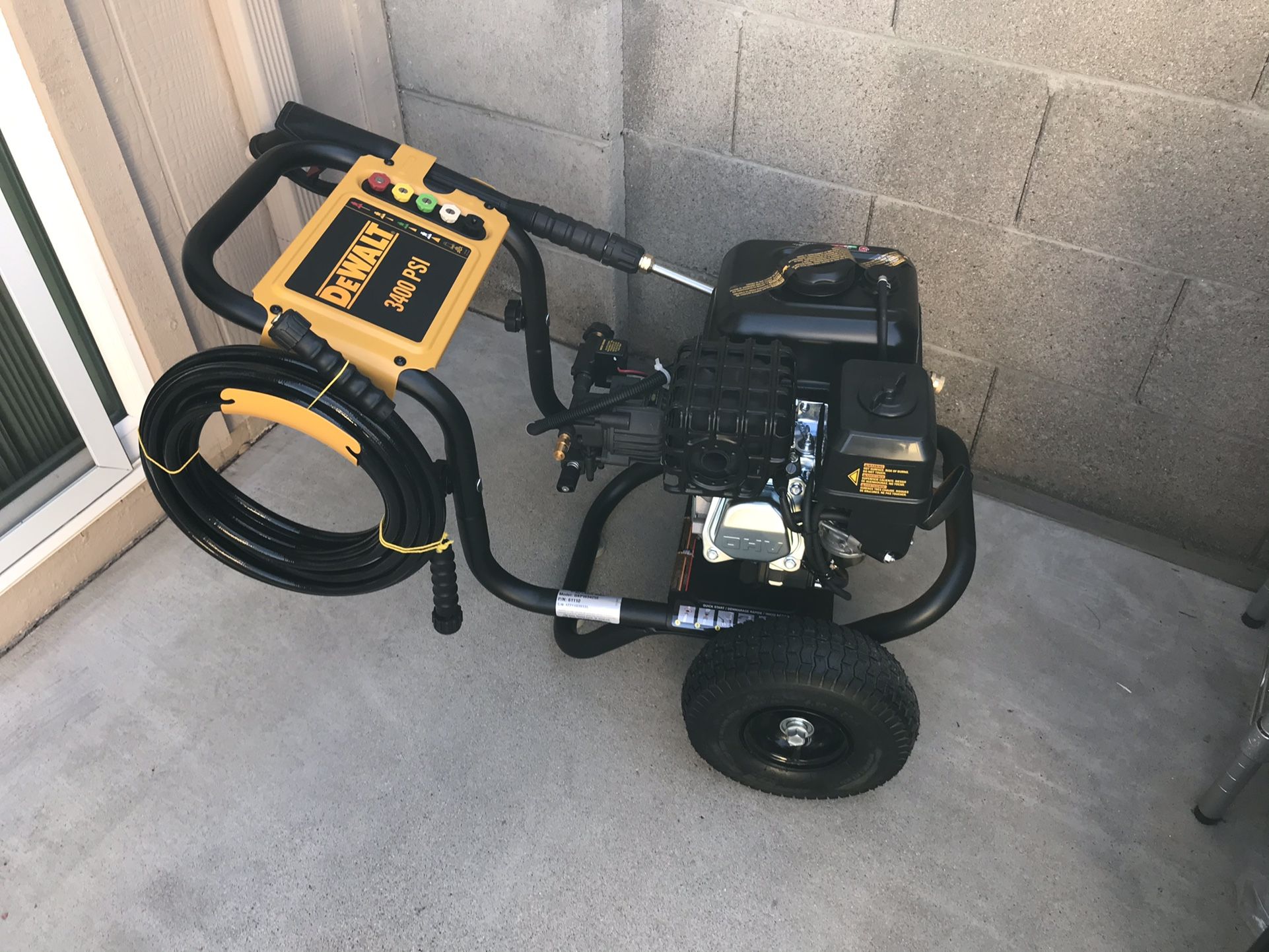 Dewalt 3400 psi pressure washer senseladeg
