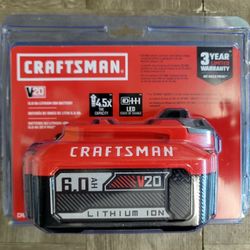 CRAFTSMAN V20 6Ah Lithium Ion Power Tool Battery (CMCB206)