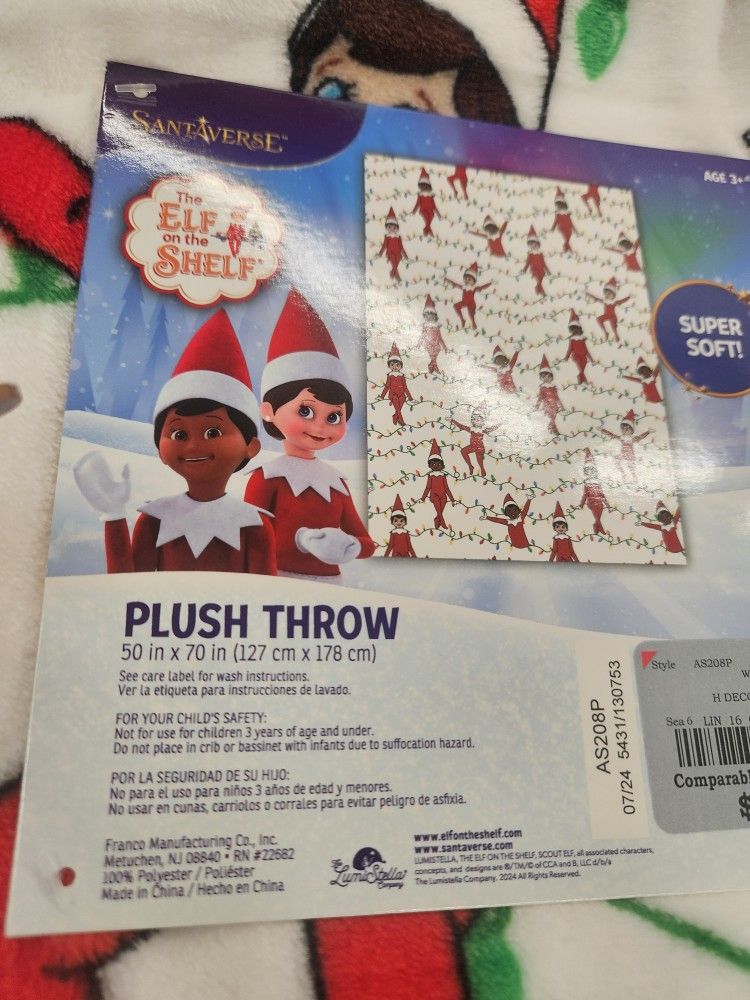 Elf On The Shelf New Blanket