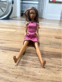 Barbie Fashionistas Doll in Pink Glitter Dress