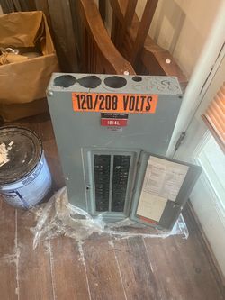 Electrical Breaker Box and breakers