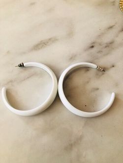 White earring