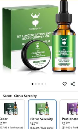 5% Concentration Biotin for Men, Natural Ingredients with Argan