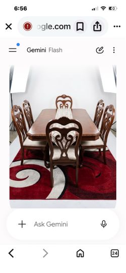 Warm  brown dinnig table