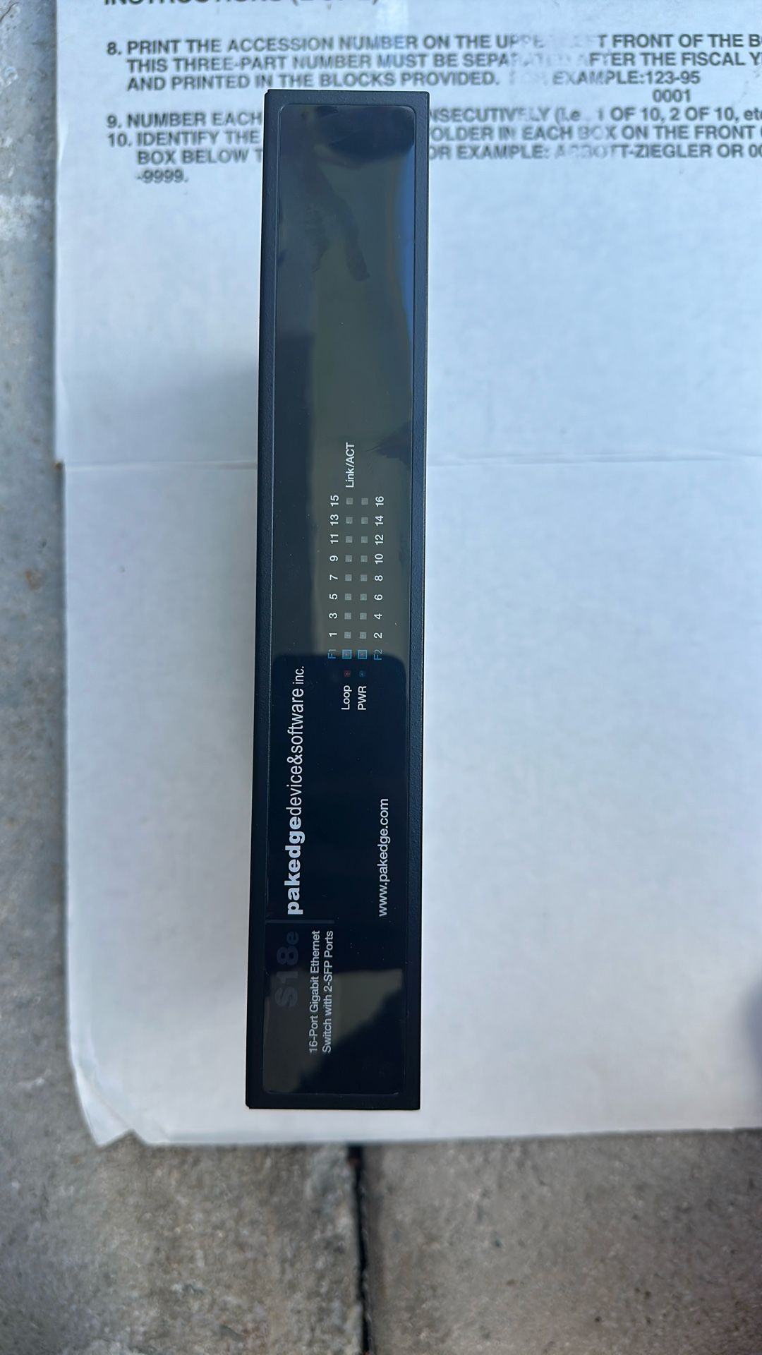 16 Port Ethernet Switch 