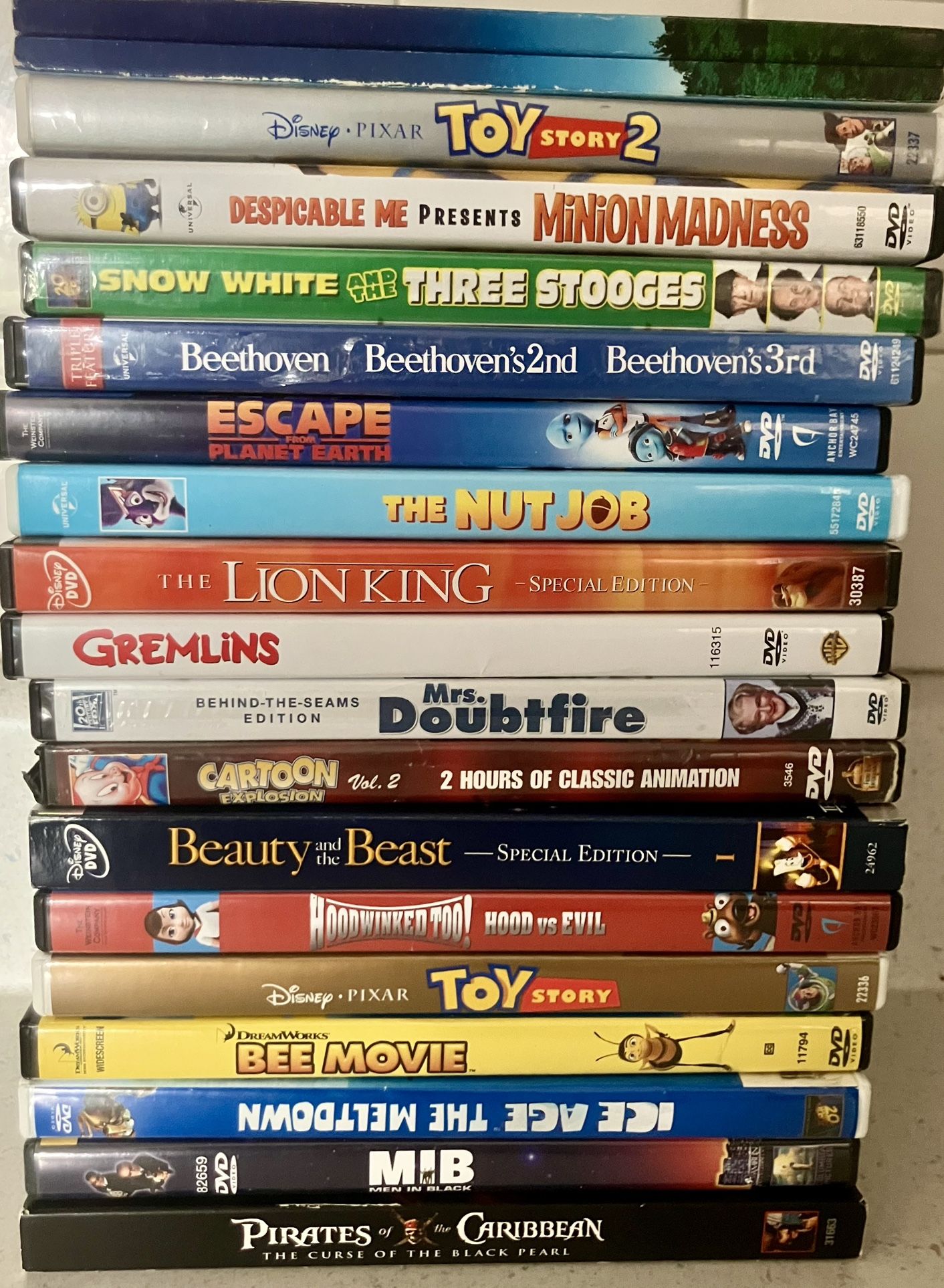Lot of 16 Various KIDS DVD’s