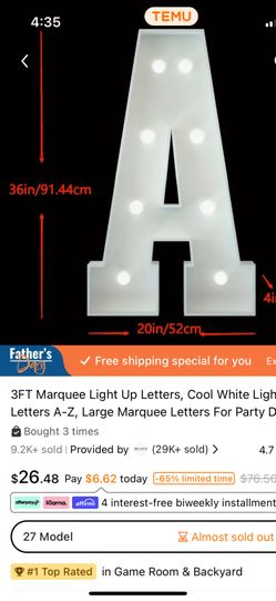 Light up Letter Name