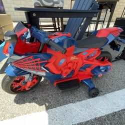 Spiderman Motorcycle, Battery Ride on Toy, for Kids, Ages 3+