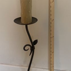 Candle Holder With Handmade Candle From Egypt 