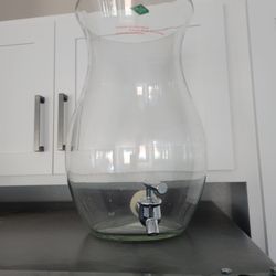 3 Gallon Glass Punch Water Bowl Dispenser 