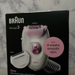 Brand NEW! 🆕   BRAUN Silk 3 - Epilator, Attachments & Cleaning Brush (((PENDING PICK UP TODAY)))
