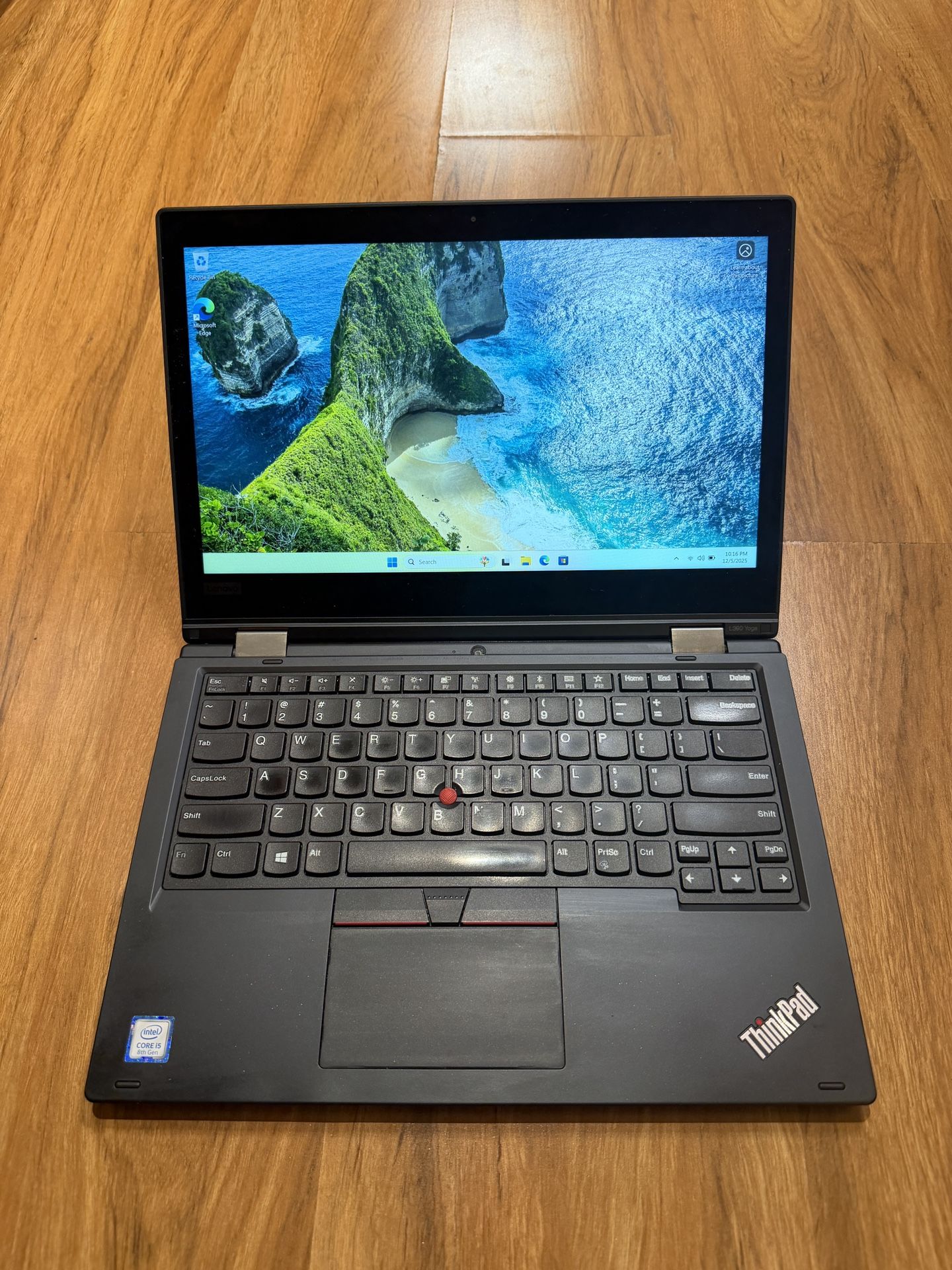 Lenovo ThinkPad L390 Yoga core i5 8th gen 16GB Ram 256GB SSD Windows 11 Pro 14” UHD Touch Screen Laptop with charger in Excellent Working condition!!
