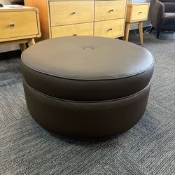 Brewster Brown Ottoman
