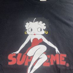 Supreme Betty Boop Tee XL Black Used 2016