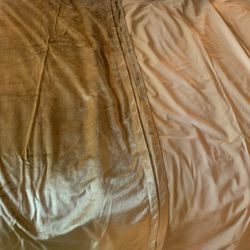 Gold Velvet Window Panels