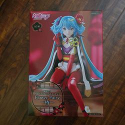 Hatsune Miku Flower Fairy Camellia, FuRyu Noodle Stopper Anime Figure, Brand New, Unopened and Sealed, Officially Licensed