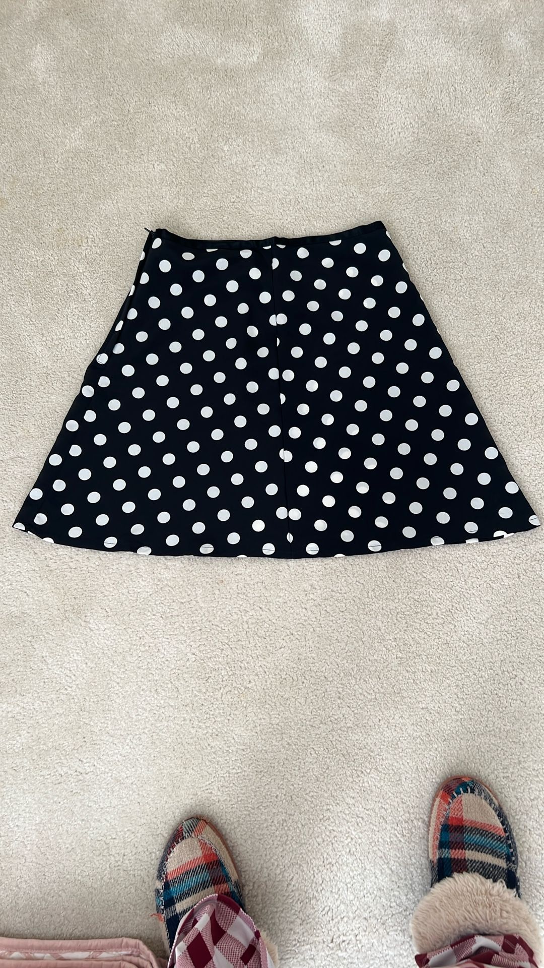 Esprit Black And White Polka Dot Skirt