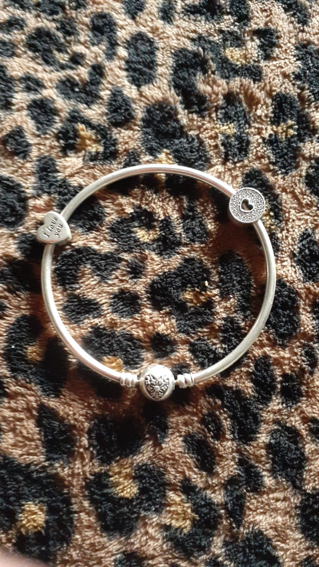 Pandora silver bangle bracelet