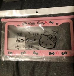 Hello Kitty license plate cover brand new