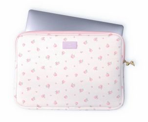 LoveShackFancy x Target - Yoobi Blooming Heirloom Laptop Sleeve Strawberry Macaroon