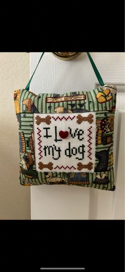 5” hand stitched pillow