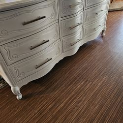 White Dresser W/lights