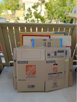 Moving Boxes Mix of Medium and Large