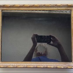 ***NO OFFERS***18" X 14" X 2.75" BROOCH PIN Gold FRAMED Hanging DISPLAY CASE