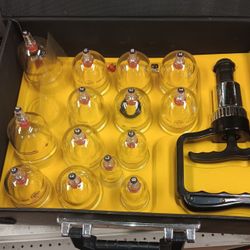 Vacuum Cupping Suction Massage GLASS Cupping Set