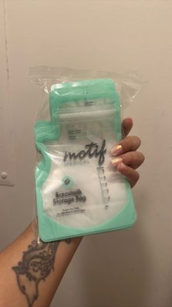 Breast milk storage bags