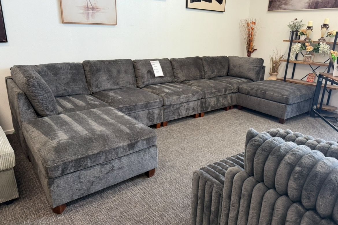 ποΈ Dark Gray Modular Sectional + Ottomans β Only $1,399!