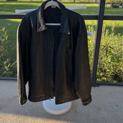 Men’s Genuine Leather Jacket - Large
