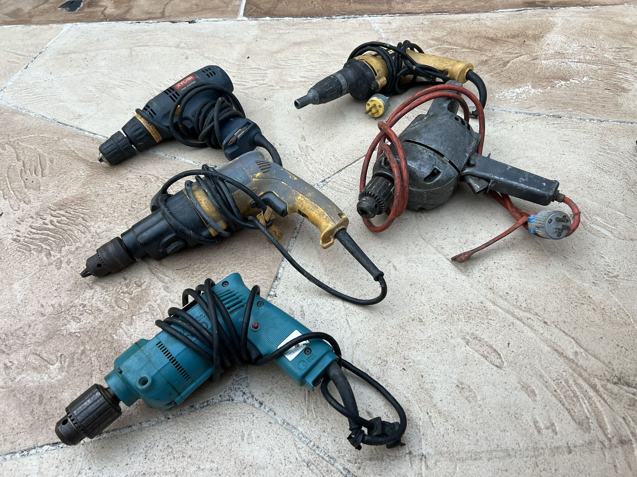 5 Corded Drill Grouping