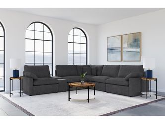 Collins Dark Grey 6-piece Modular Power Reclining Sectional