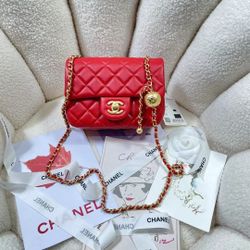 Chanel luxurious classic floral pattern fashion women's handbag, wallet, handbag