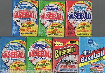 Vintage baseball cards. Unopened packs from 20 years ago. Huge Lot!