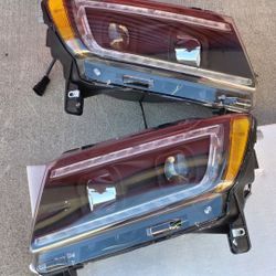 11-13 Jeep Grand Cherokee LED DRL Projector Headlights Luces Focos Micas Faros Faroles Headlamps 