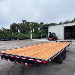 New 2026 Worldwide 8.5 x 24 flatbed trailer 14k gvwr