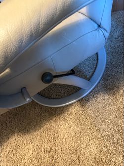 Leather recliner