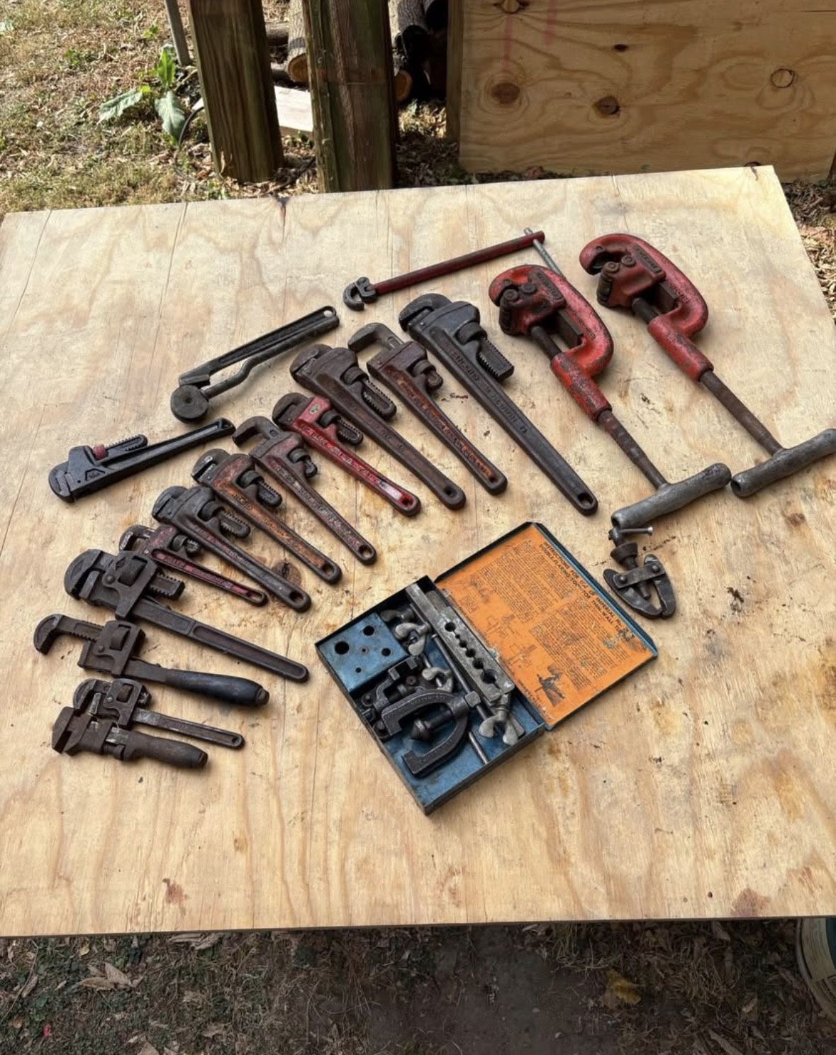 Pipe Wrench’s And Cutters Lot