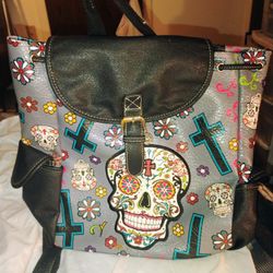 Skull Candy Back Pack Purse New 