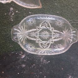 Vintage Anchor Hocking Early American Prescut (EAPC) divided relish dish