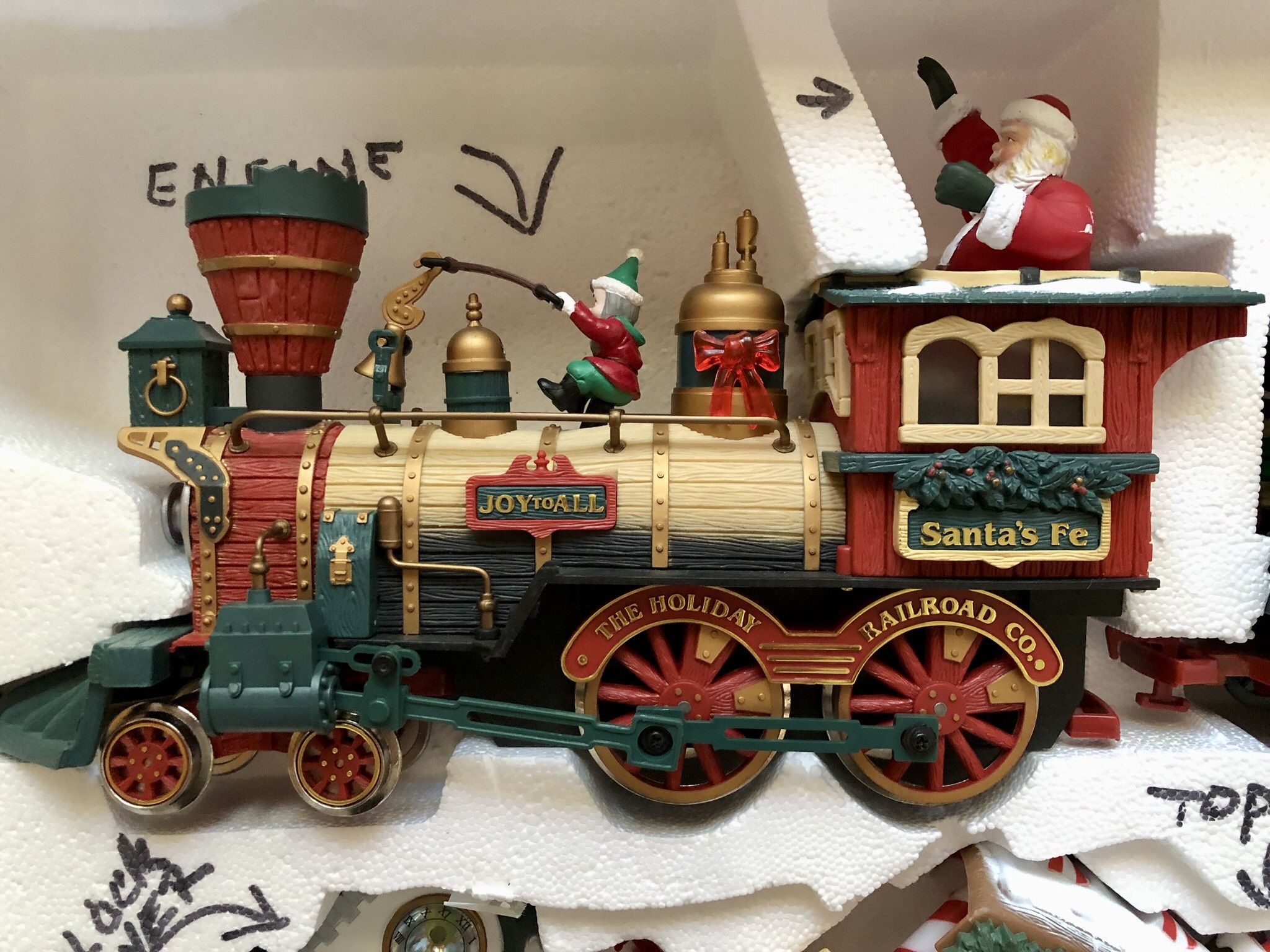 Holiday Express New Bright Animated Train Set #387 Christmas Holiday Express New Bright Animated Train Set #387 Christmas