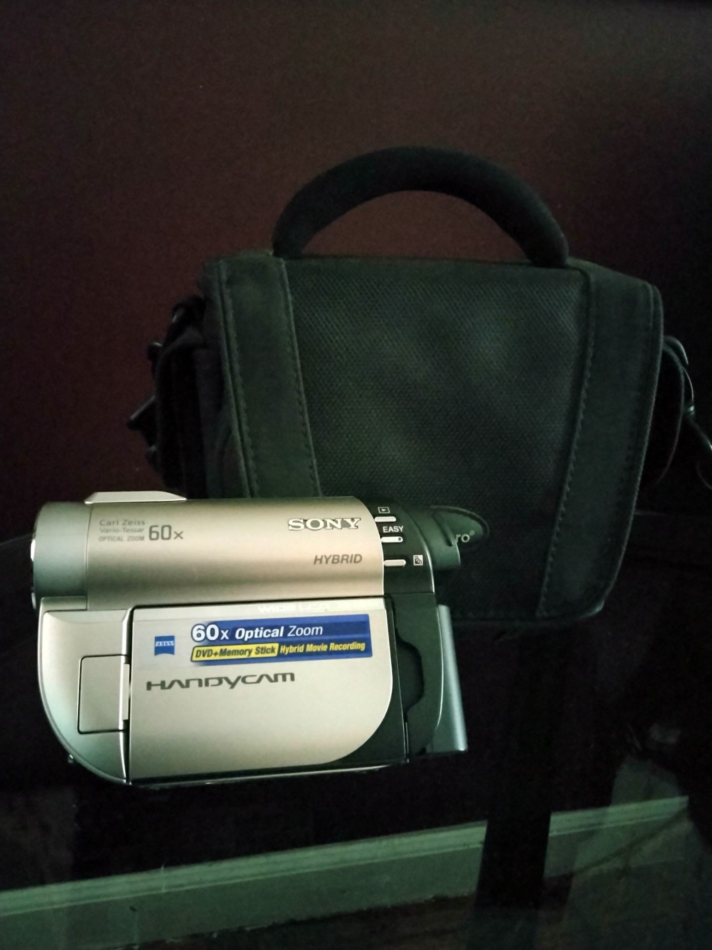 Sony DCR-DVD650 Hybrid Handycam featuring 60x optical zoom and DVD/Memory Stick recording capability